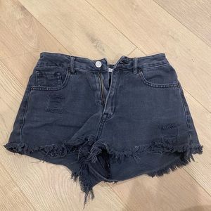 Pacsun black jean shorts
